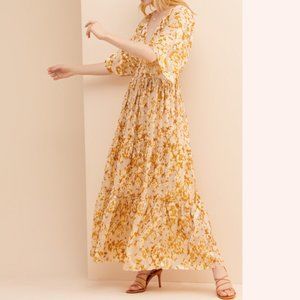 Hemant & Nandita Golden Goddess Maxi